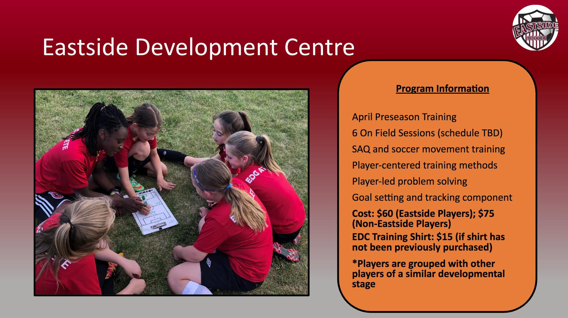 Eastside Youth Soccer Association site by RAMP InterActive